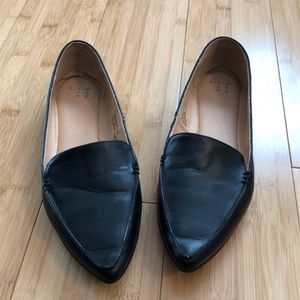 Black loafers